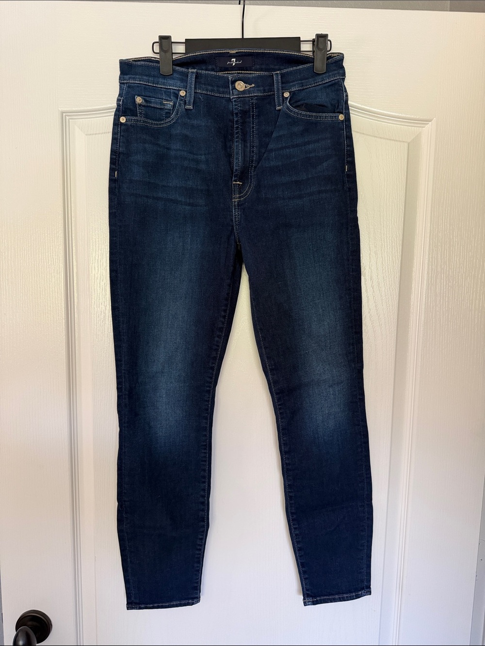 7 For All Mankind Dark Indigo Skinny Jeans